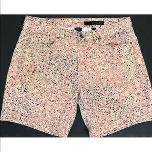 Calvin Klein CK Denim Jean Shorts Pink Multi 6 28
